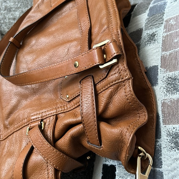 MICHAEL KORS- brown Leather GANSEVOORT hand/shoulder Bag- SFH- see pics - Picture 12 of 12